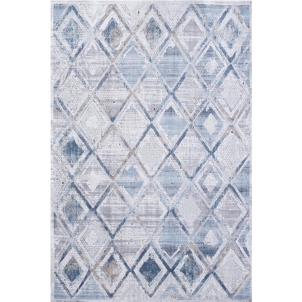 Dynamic Rugs 1666 115 Mosaic 9 Ft. 2 In. X 12 Ft. 10 In. Rectangle Rug in Cream/Grey/Blue